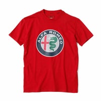Alfaromeo｜アルファロメオ ロゴ Tシャツ｜レッド