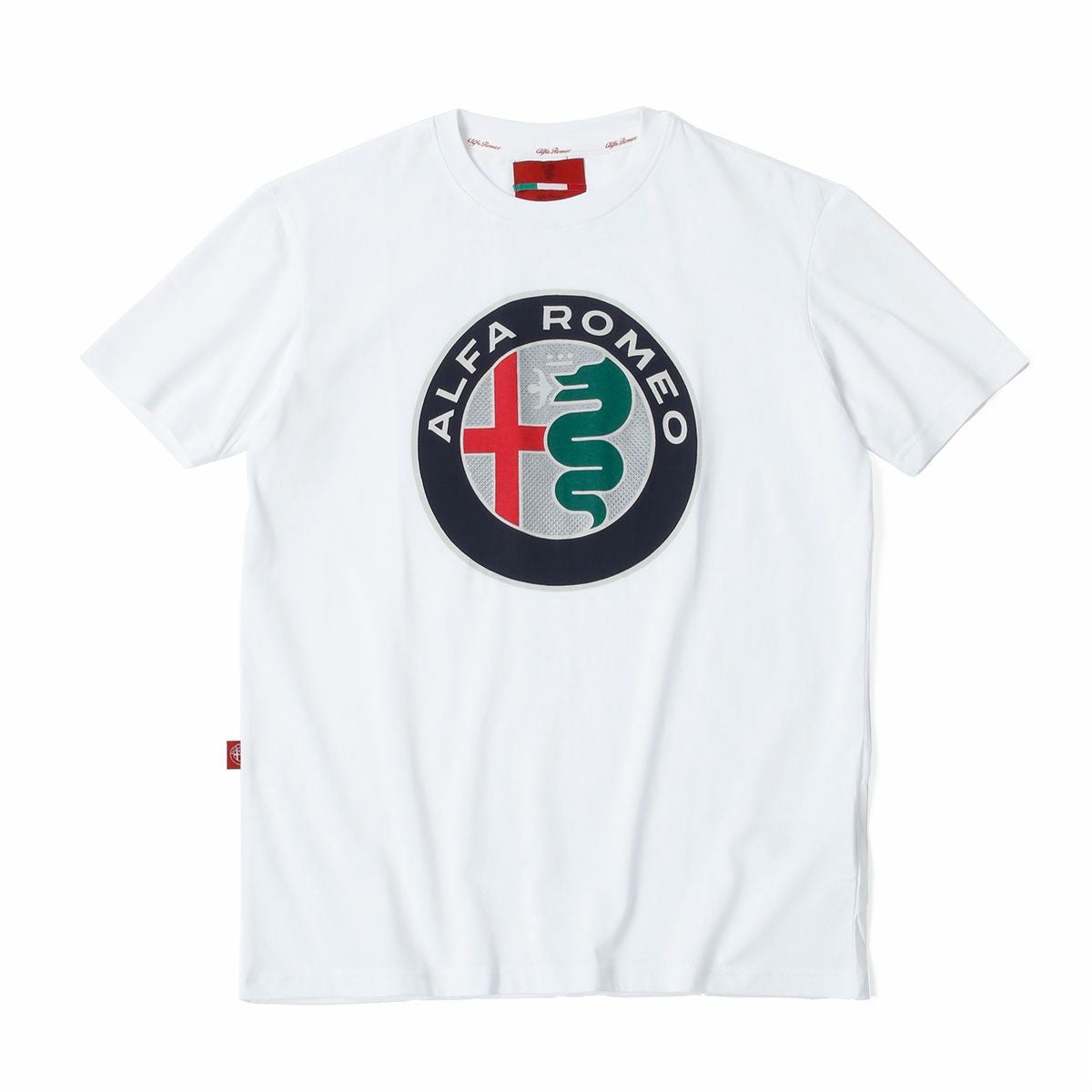 Alfaromeo｜アルファロメオ ロゴ Tシャツ｜ホワイト