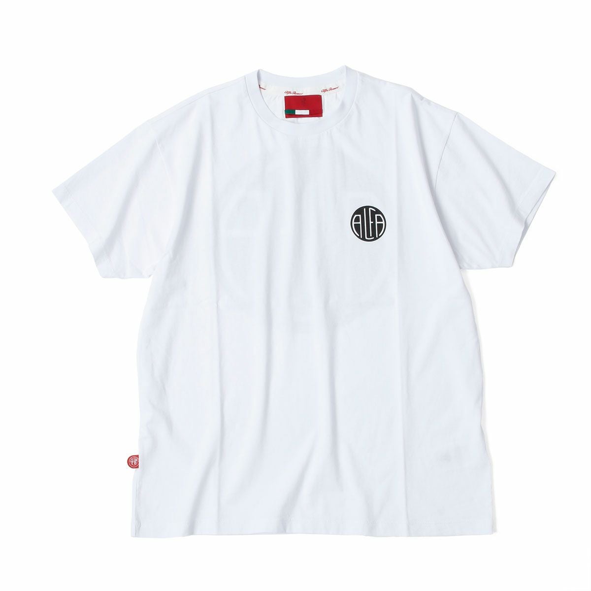 Alfaromeo｜アルファロメオ ワンポイント ロゴ Tシャツ｜ホワイト