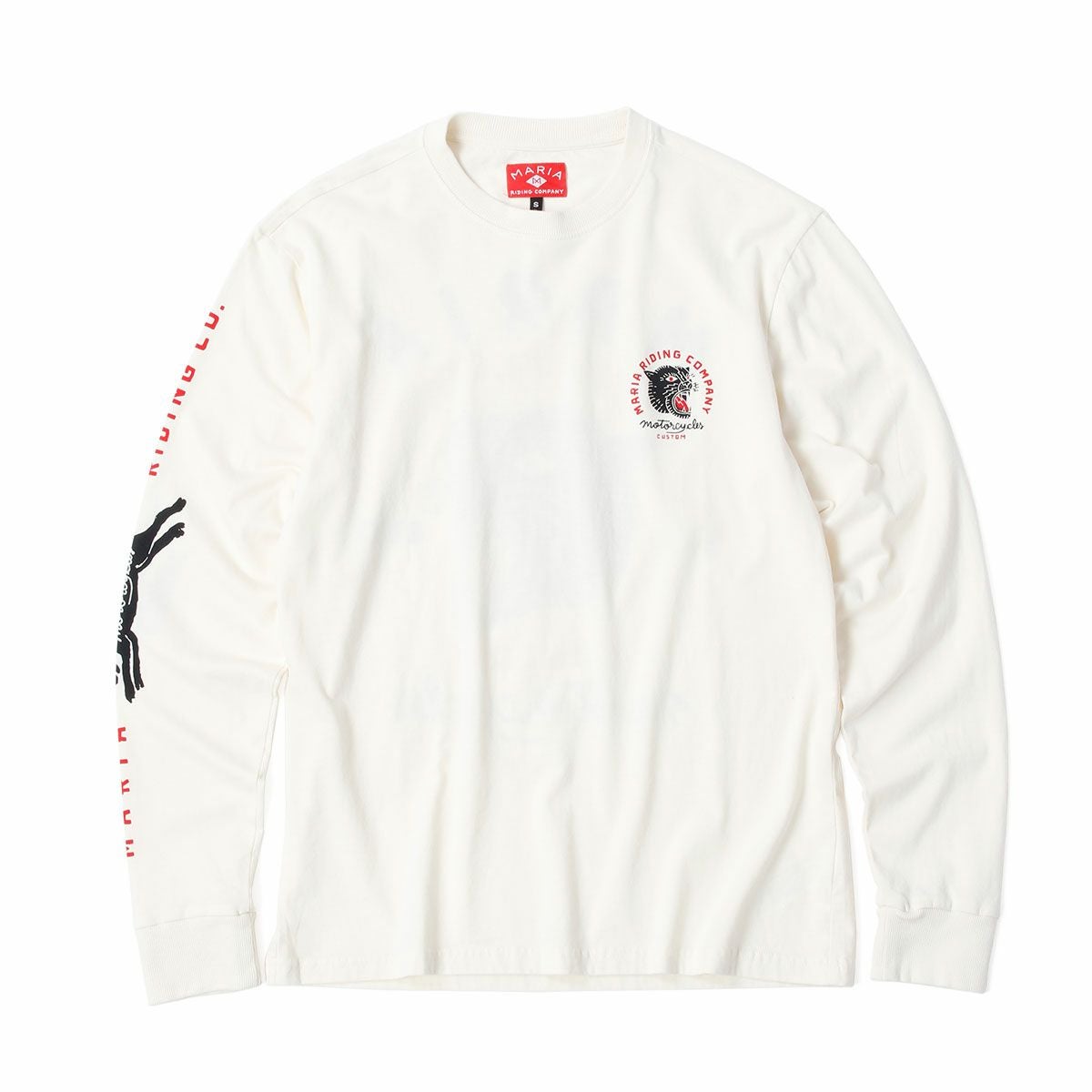 Maria Riding Company｜パンサー ヘッド ロングスリーブ｜ホワイト