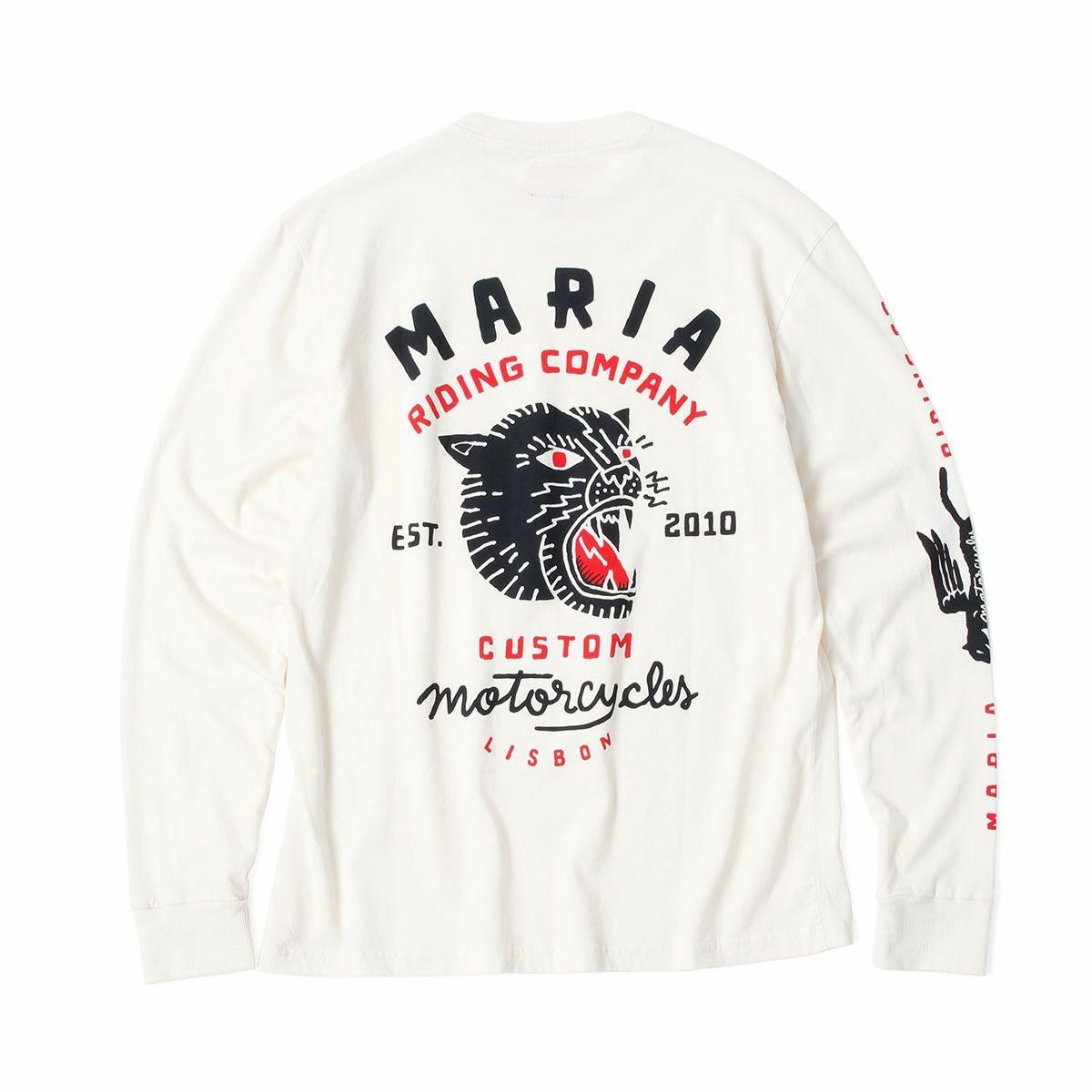 Maria Riding Company｜パンサー ヘッド ロングスリーブ｜ホワイト