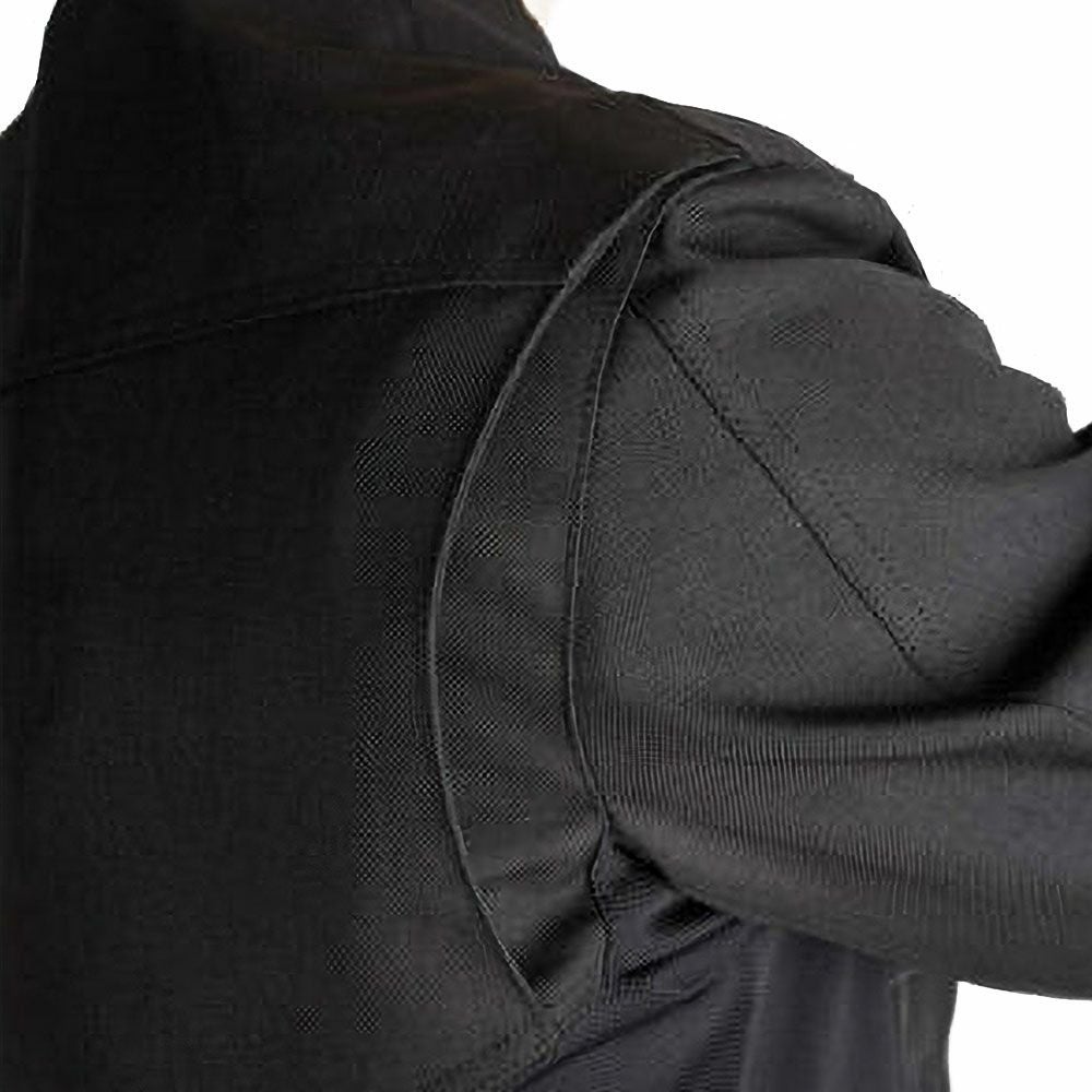 PANDO MOTO｜エア テイト ジャケット｜メッシュ｜ブラック｜モデル着用