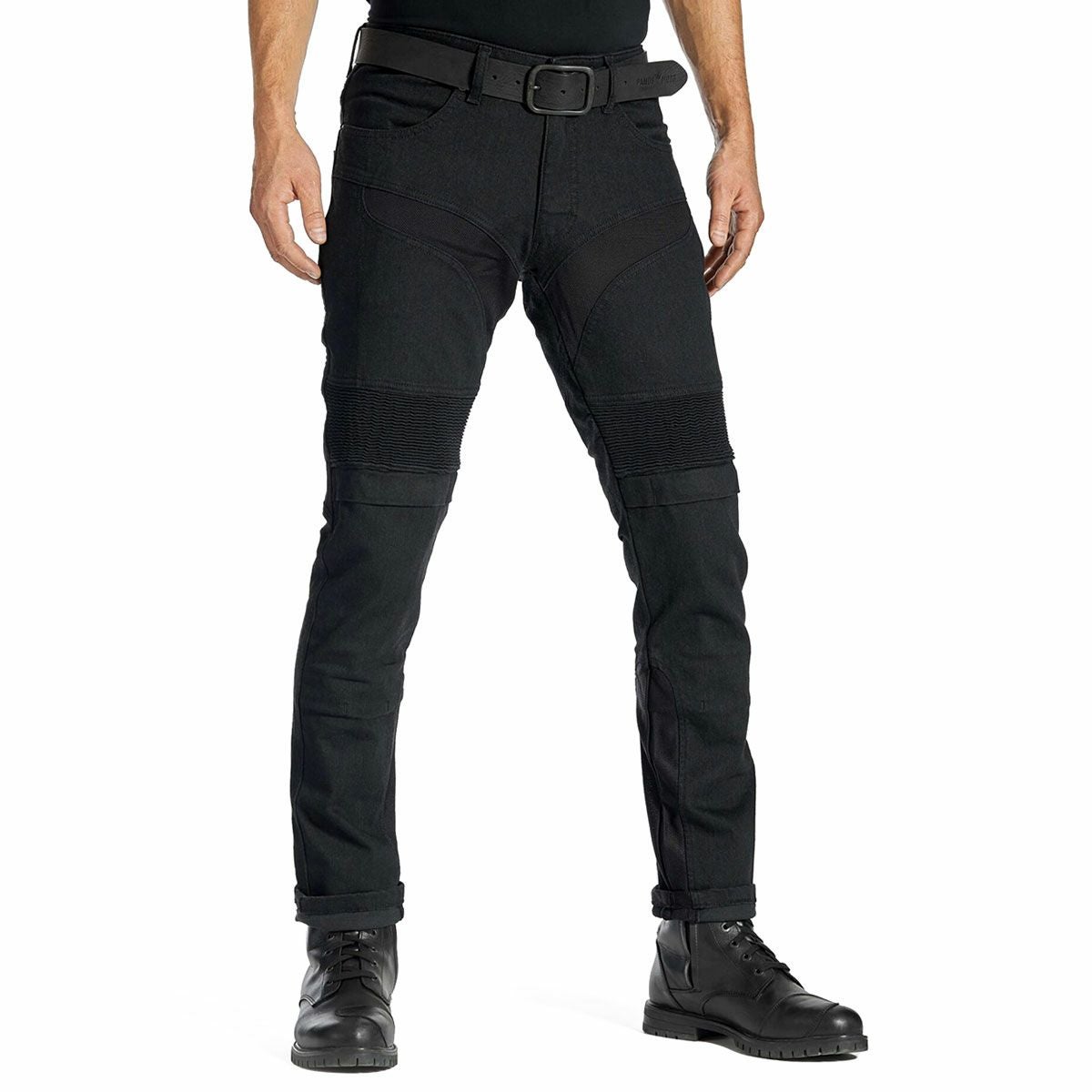 PANDO MOTO｜カールド スリム ブラック｜デニム