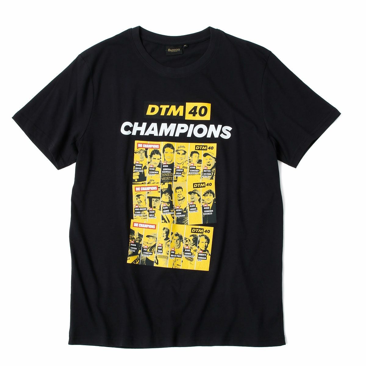 DTM｜DTM 40周年記念 歴代チャンピオンドライバー Tシャツ｜ブラック