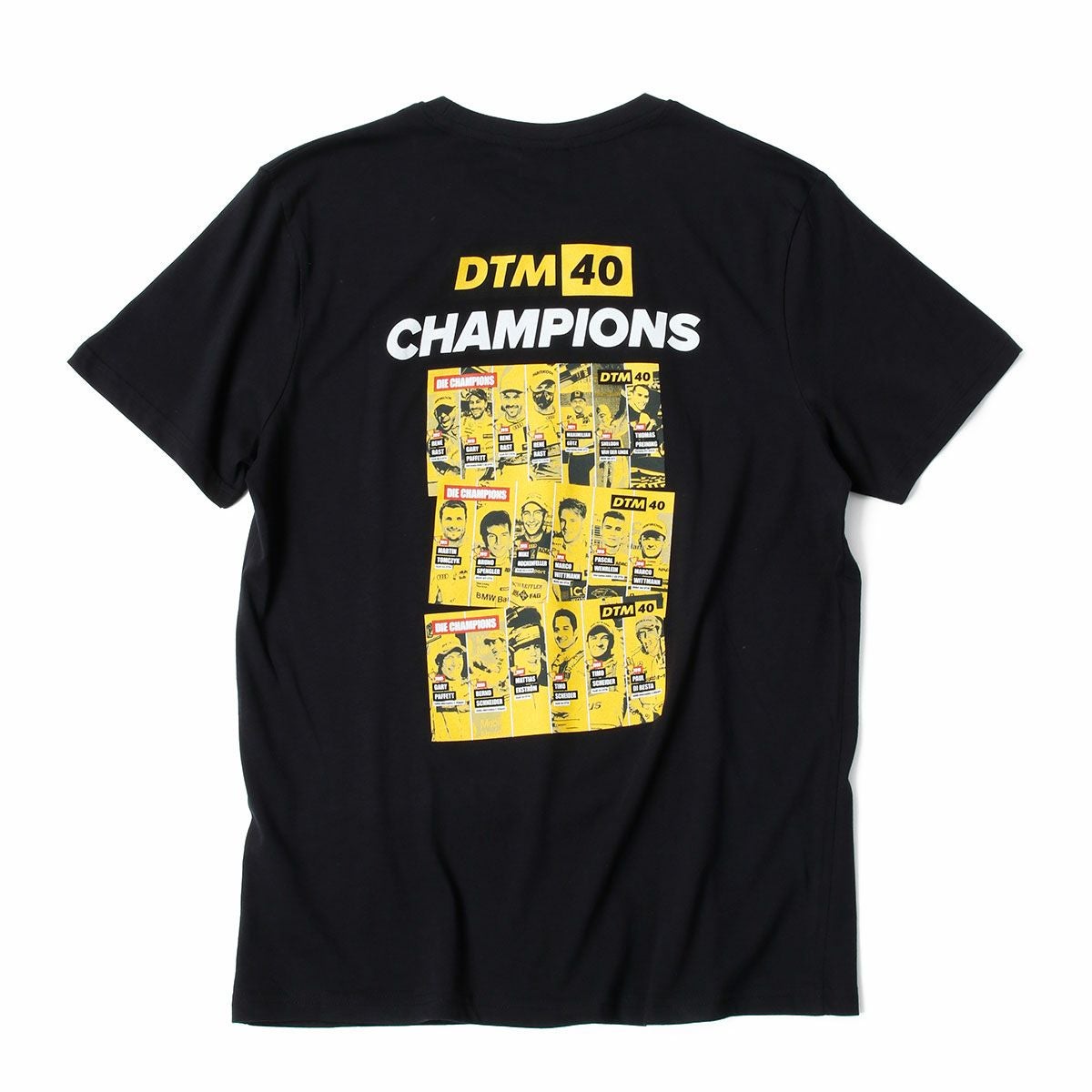 DTM｜DTM 40周年記念 歴代チャンピオンドライバー Tシャツ｜ブラック