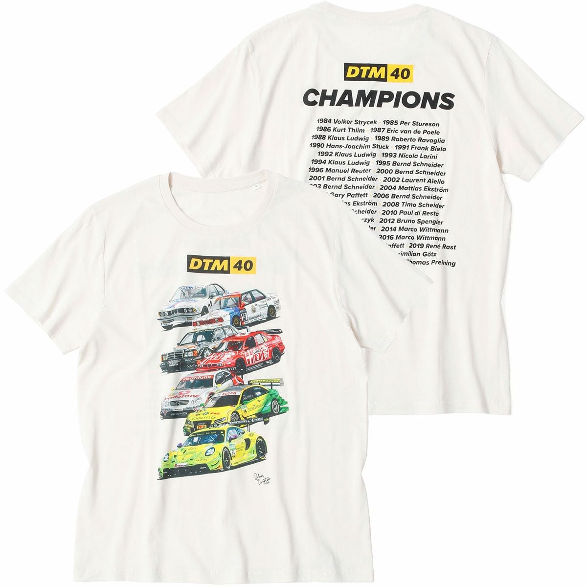 DTM 40周年記念 歴代チャンピオンマシン Tシャツ | モトーリモーダ公式