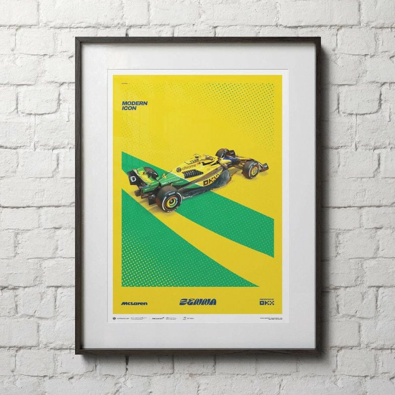 マクラーレン F1チーム Monaco GP 2024 グラフィカル ポスター