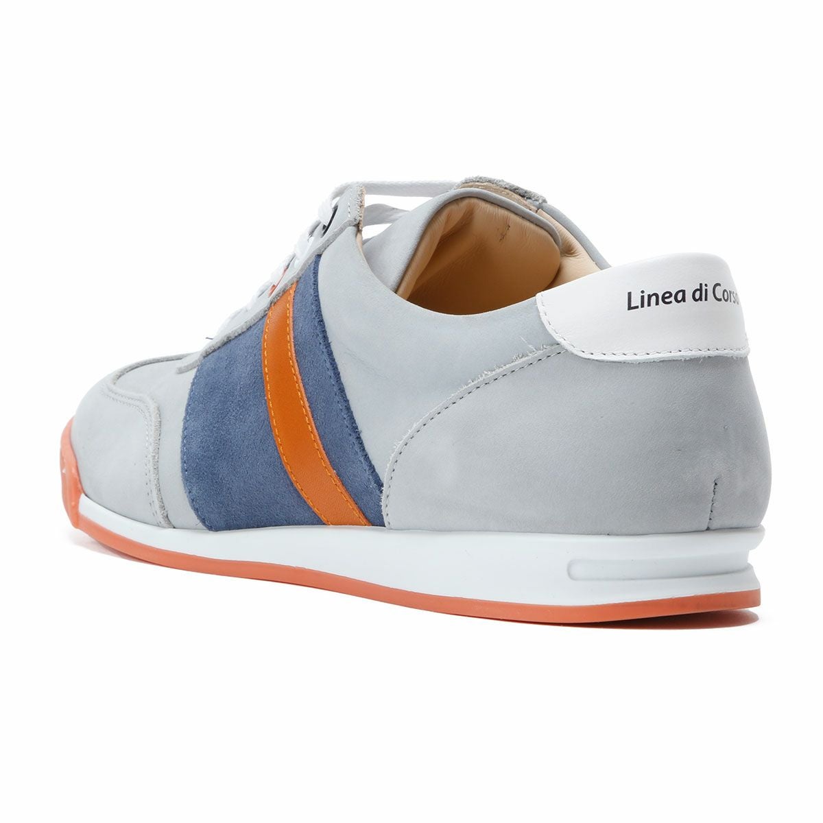 Linea di Corsa｜ハラマ アラスカ｜スニーカー｜ライトブルー×オレンジ