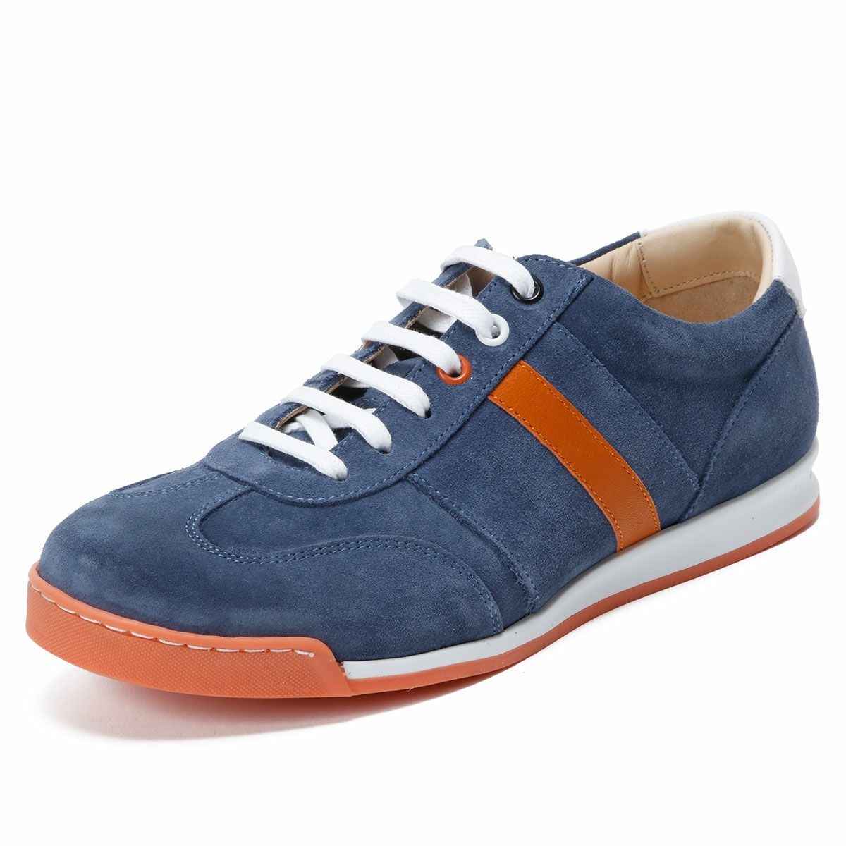 Linea di Corsa｜ハラマ｜スニーカー｜ネイビー×オレンジ