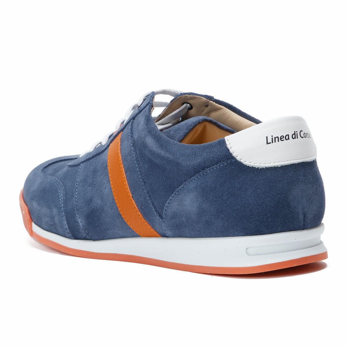 Linea di Corsa｜ハラマ｜スニーカー｜ネイビー×オレンジ