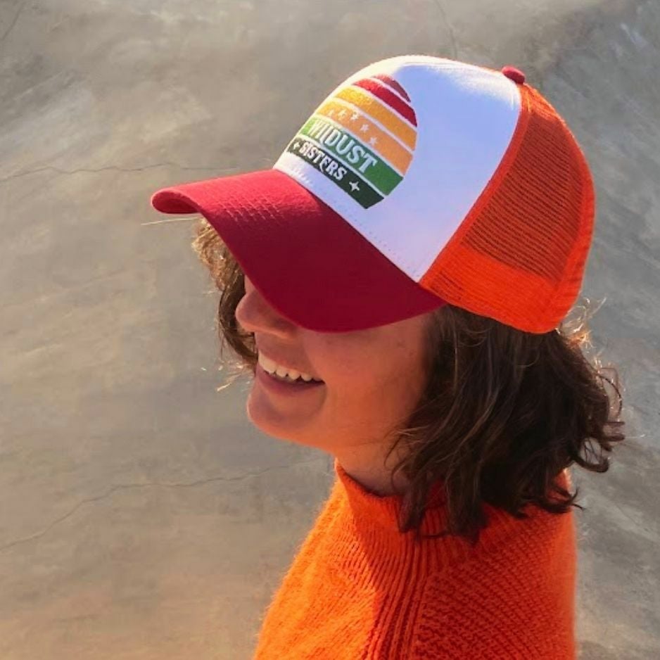 WILDUST｜トラッカーキャップ マイアミ｜帽子｜オレンジ×ホワイト