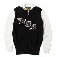 Goldtop｜ゴールドトップ X BSA 1920s スタイル クラシック モーターサイクル レーシング セーター｜ニット｜ブラック×エクリュ
