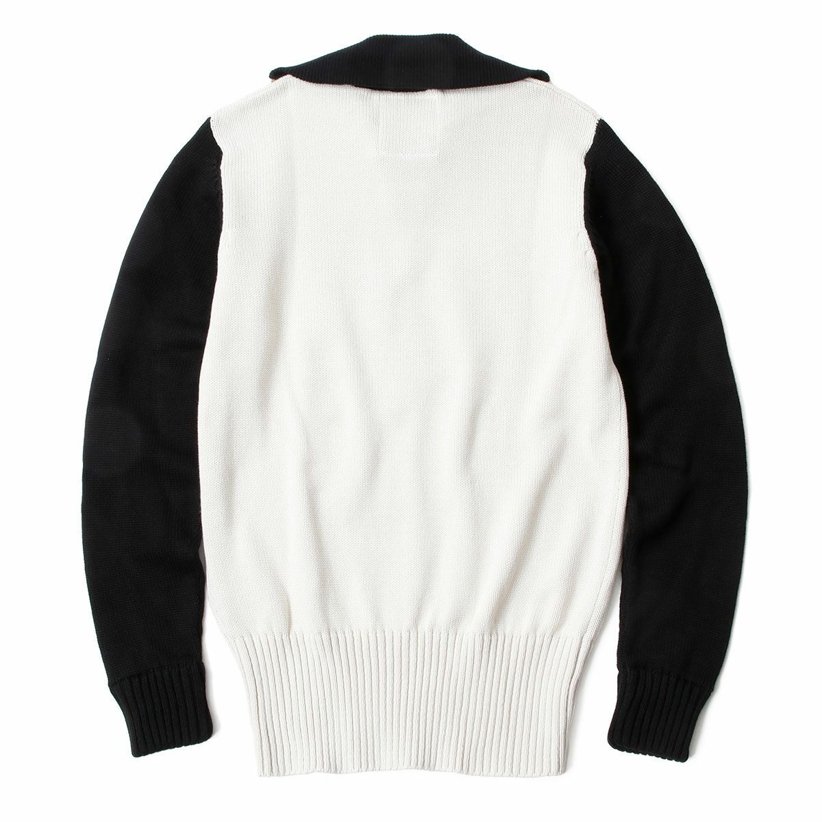 Goldtop｜ゴールドトップ X BSA 1920s スタイル クラシック モーターサイクル レーシング セーター｜ニット｜エクリュ×ブラック