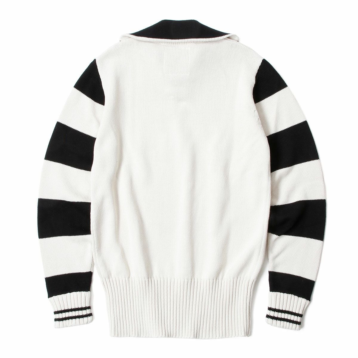 Goldtop｜1920s スタイル クラシック モーターサイクル レーシング セーター｜ニット｜エクリュ×ブラック