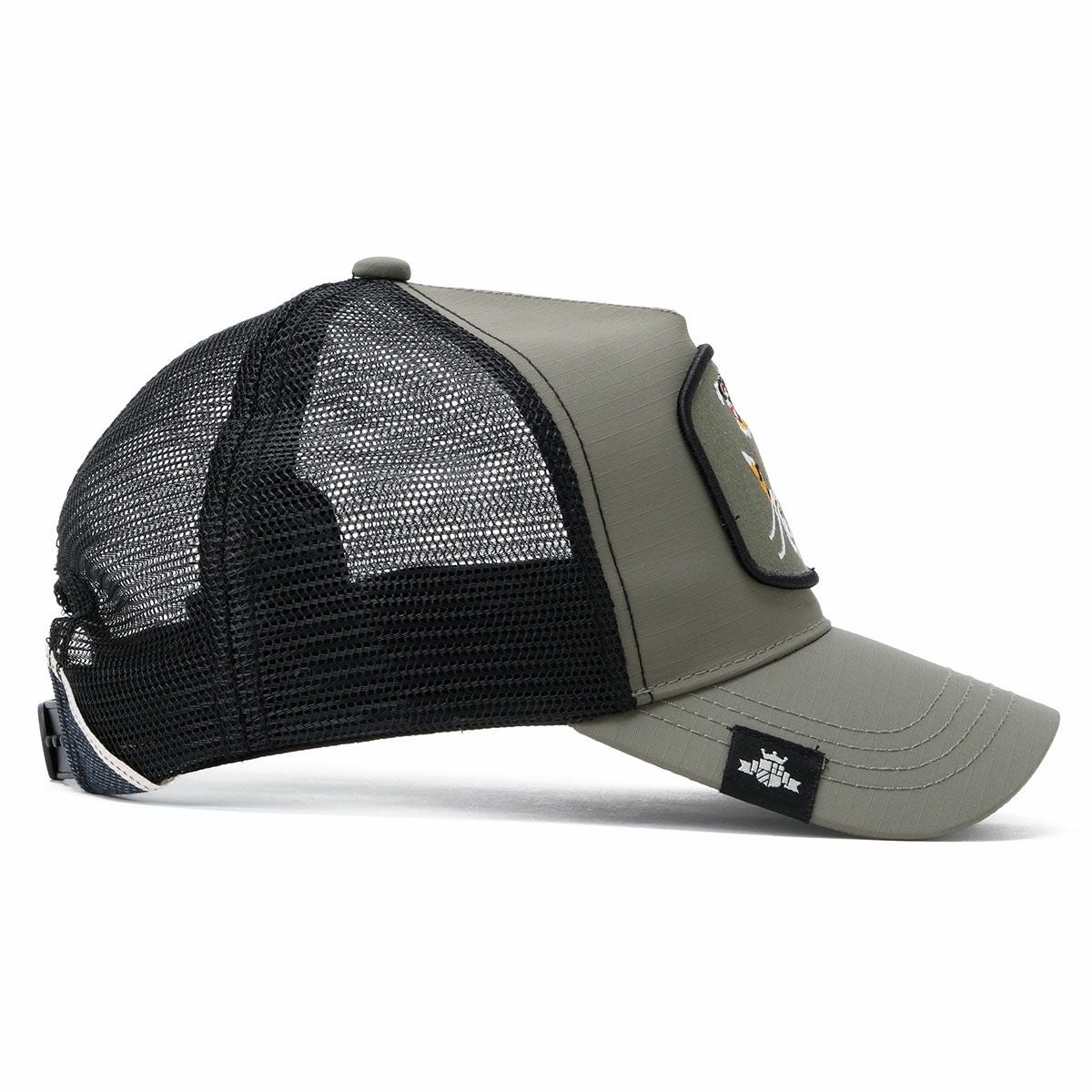 Replay｜リップストップ タイガーロゴ キャップ｜帽子｜ダスティオリーブ