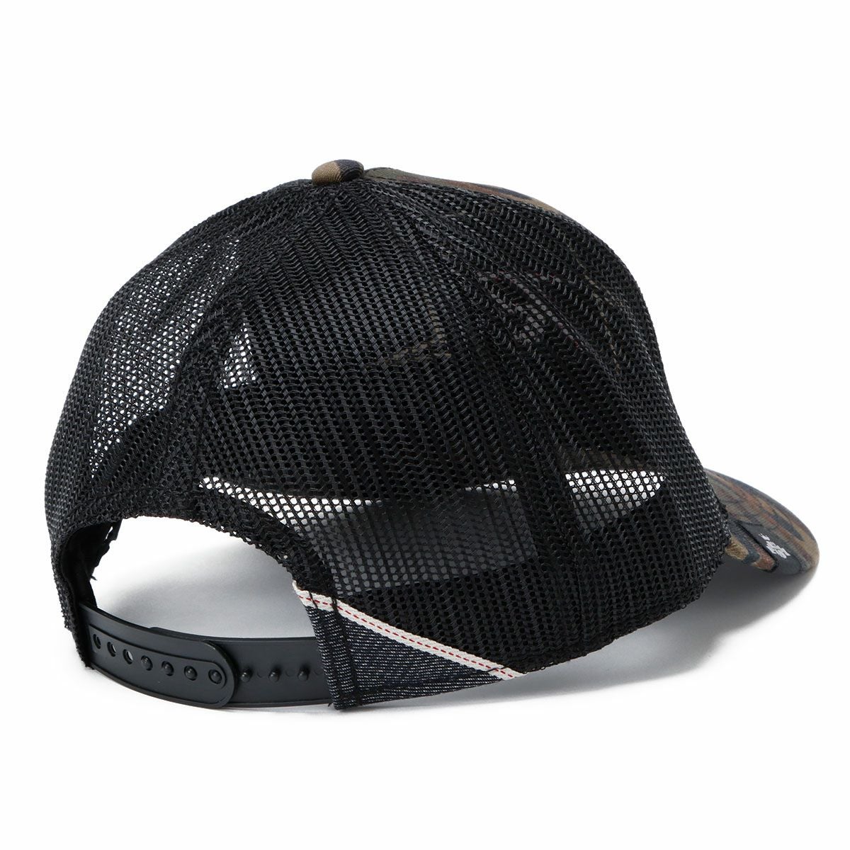 Replay｜カモフラージュ ロゴパッチ キャップ｜帽子｜ウォールナット×セピアティント×ブラック