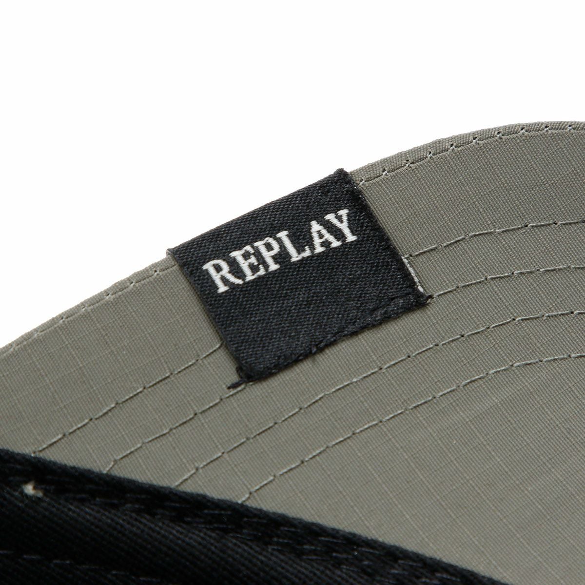 Replay｜カモフラージュ ロゴパッチ キャップ｜帽子｜ウォールナット×セピアティント×ブラック