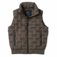 Replay｜エンボス リサイクルファイン ベスト｜ウッドグレー