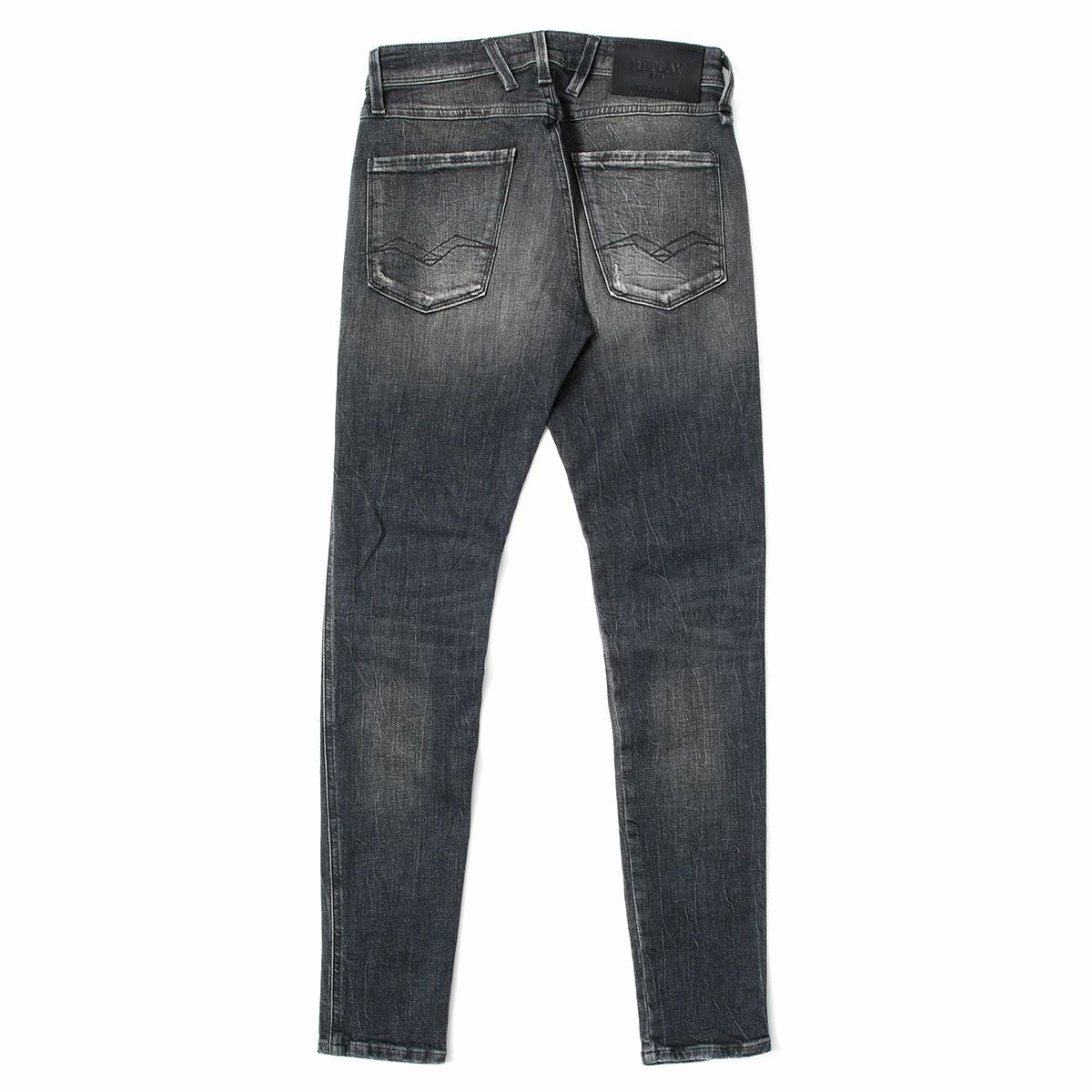 Replay｜ブローニー スーパースリム パワーストレッチ ジーンズ｜デニム｜ダークグレー