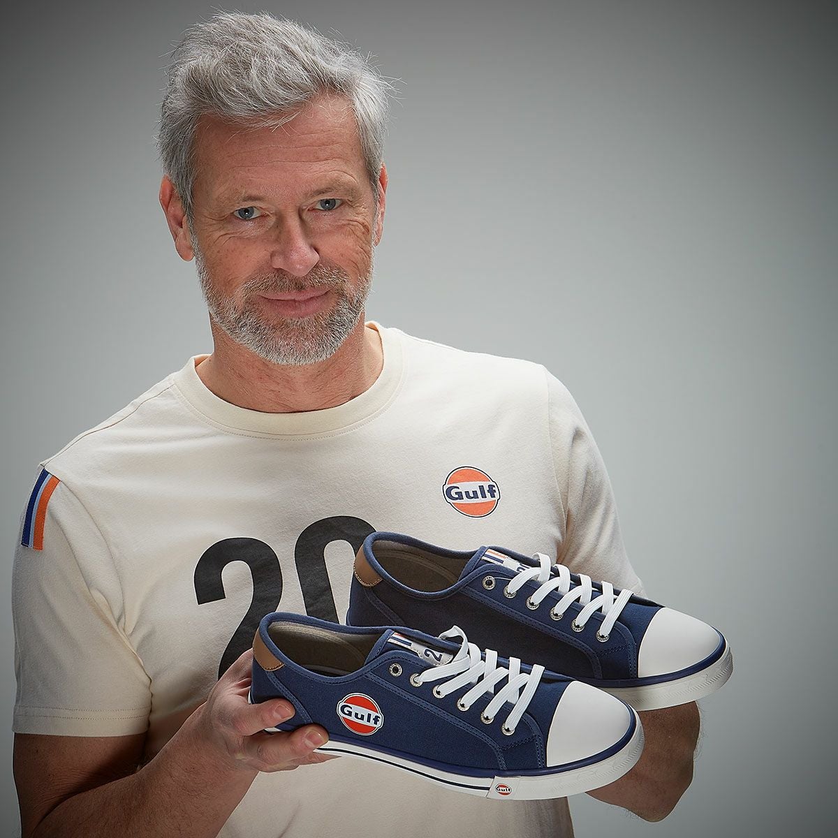 GULF｜ガルフ #20 キャンバス スニーカー｜ネイビーブルー