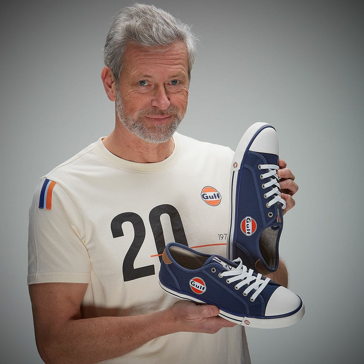 GULF｜ガルフ #20 キャンバス スニーカー｜ネイビーブルー