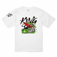 土屋圭市｜KING ヘルメット Tシャツ｜ホワイト