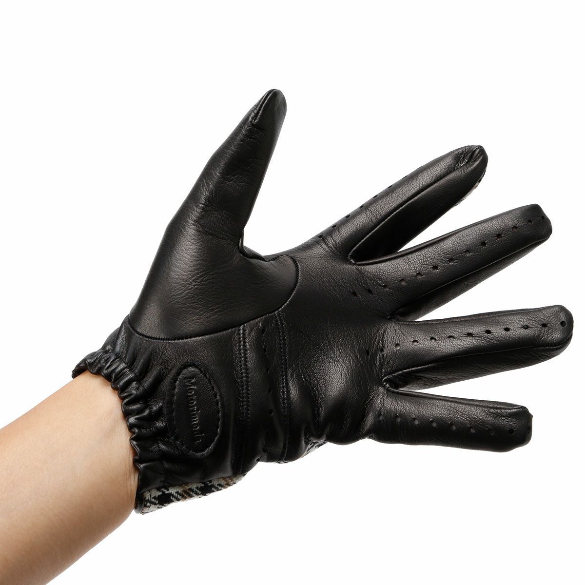 Fashion Helmet｜PEPITA レザー ドライビンググローブ｜ロング｜ブラック｜モデル着用