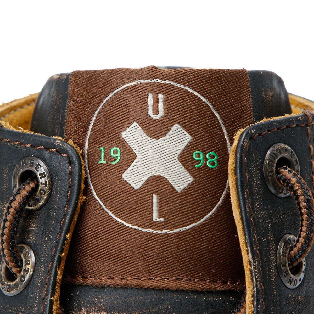 UMBERTO x LUCE｜グース バイカー スニーカー｜スニーカータイプ｜ダークブラウン