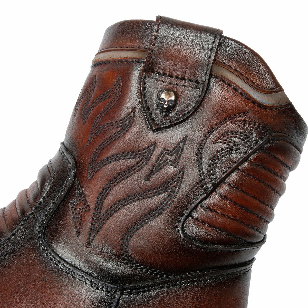 UMBERTO x LUCE｜ビアード レディース カウボーイ ブーツ｜ブーツタイプ｜ブラウン