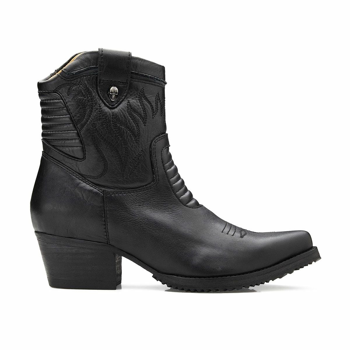 UMBERTO x LUCE｜ストリングフィールド カウボーイ レディース ブーツ｜ブーツタイプ｜ブラック