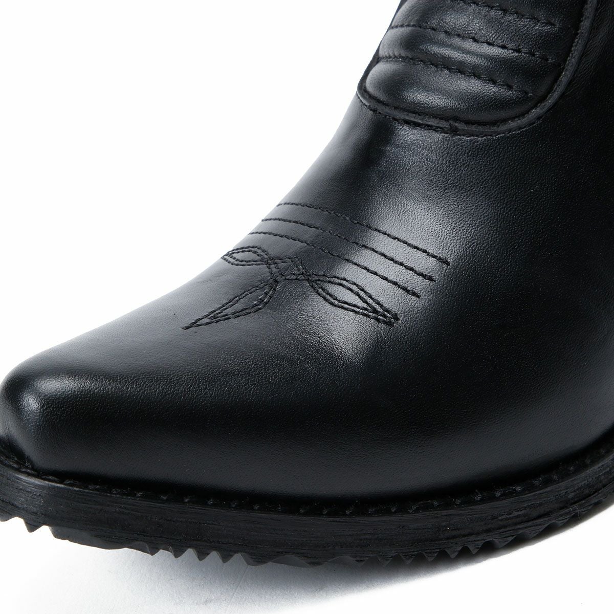 UMBERTO x LUCE｜ストリングフィールド カウボーイ レディース ブーツ｜ブーツタイプ｜ブラック