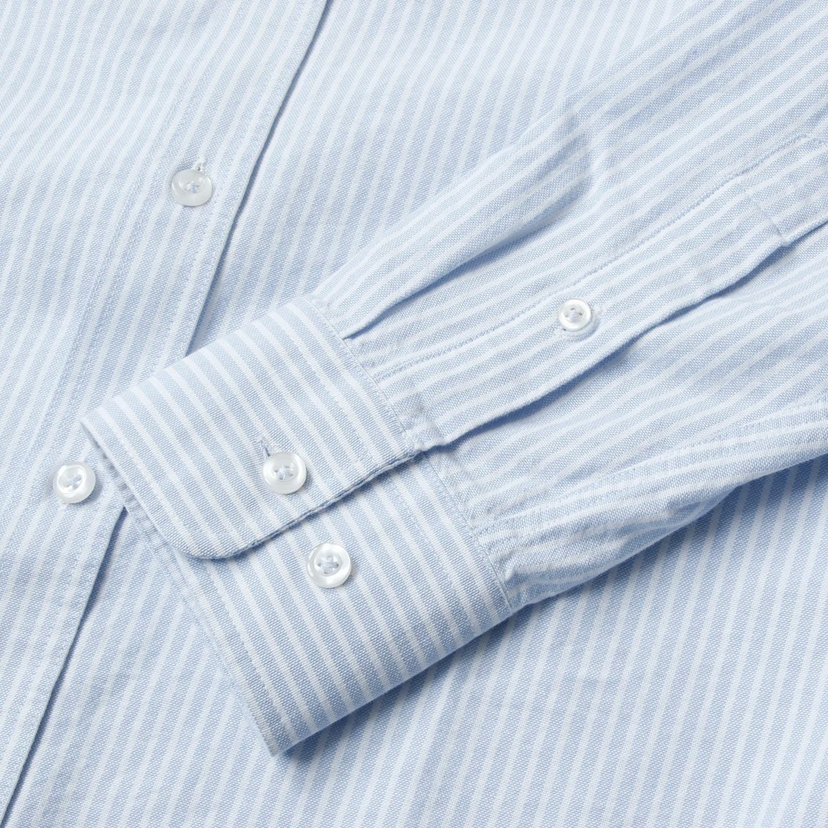 GULF｜ガルフ クラシック ストライプ シャツ｜ライトブルー