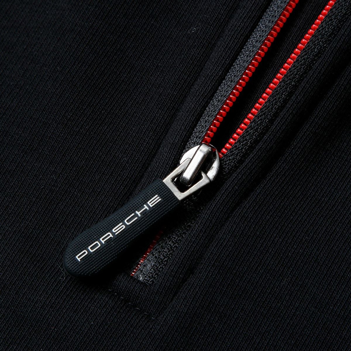 PORSCHE｜ポルシェ FW クォータージップ セーター｜ニット｜ブラック