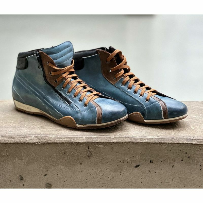 GRANDPRIX ORIGINALS｜GPO ハイトップ スニーカー モンツァ｜ インディゴ