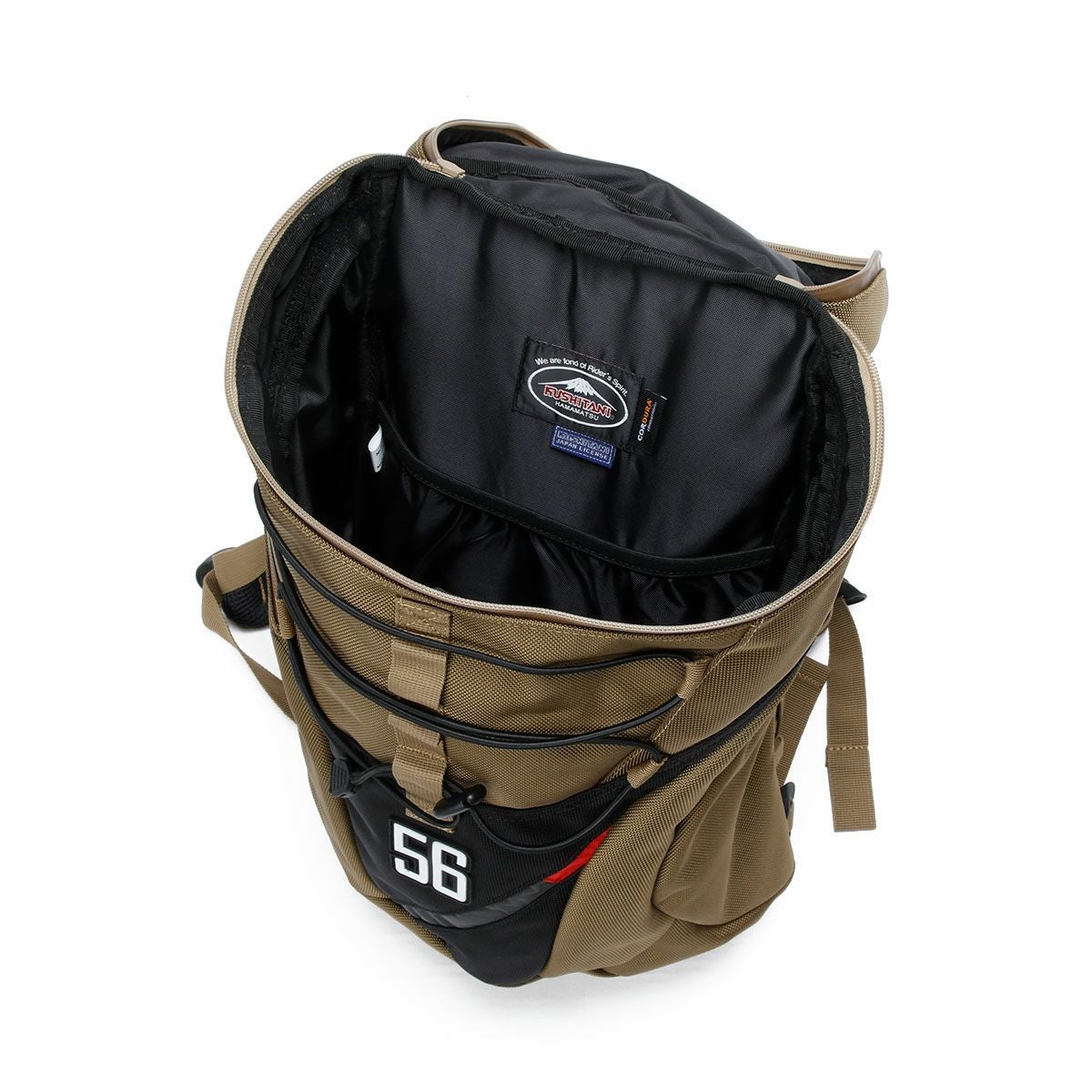 56design｜エア スルー バックパック｜バックパック｜カーキ