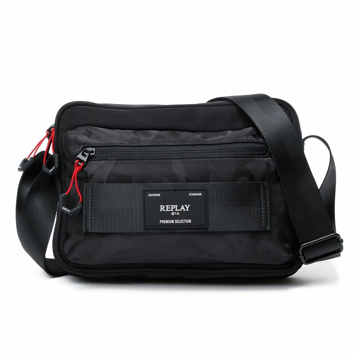 Replay｜ナイロン ショルダーバッグ｜ショルダー｜ブラック
