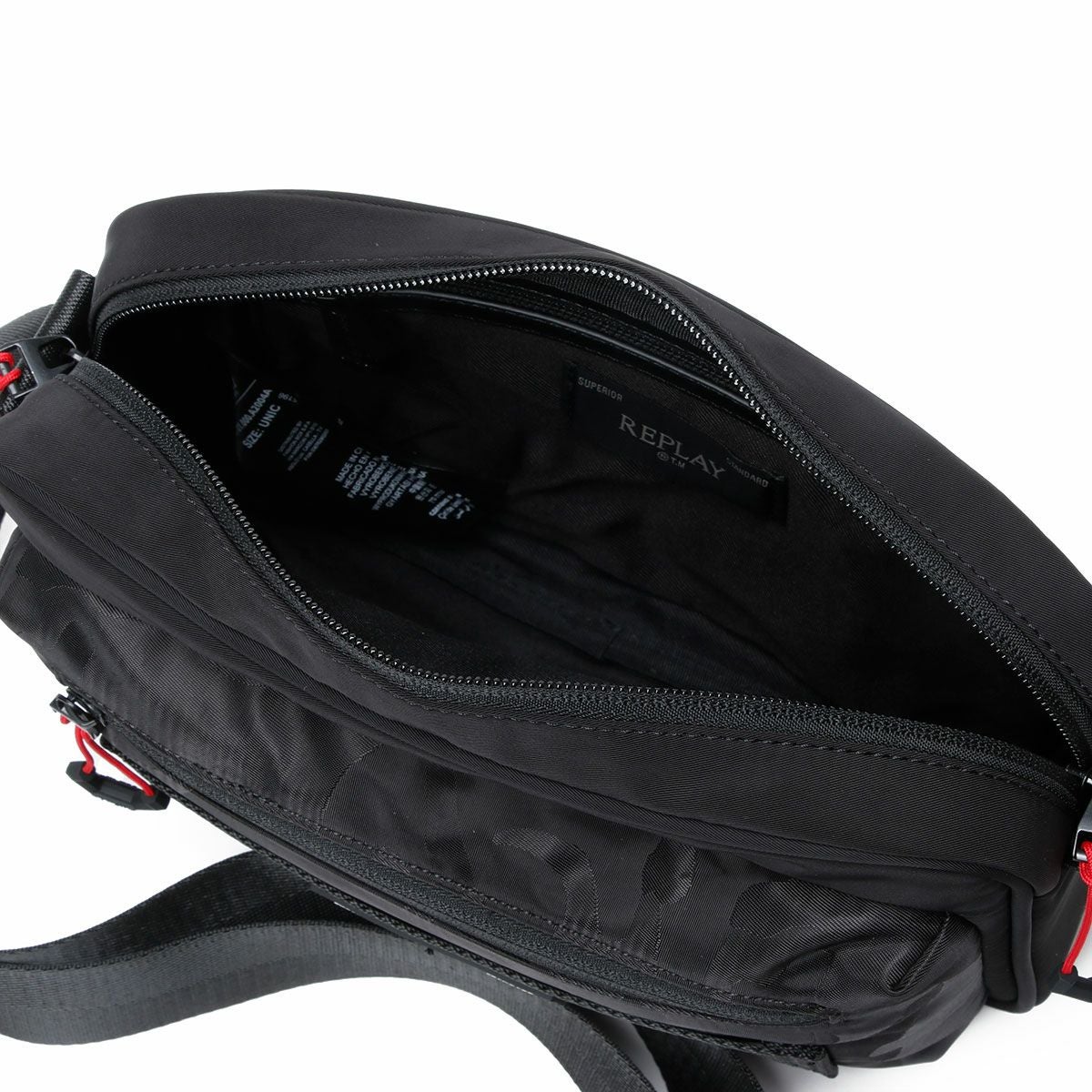 Replay｜ナイロン ショルダーバッグ｜ショルダー｜ブラック