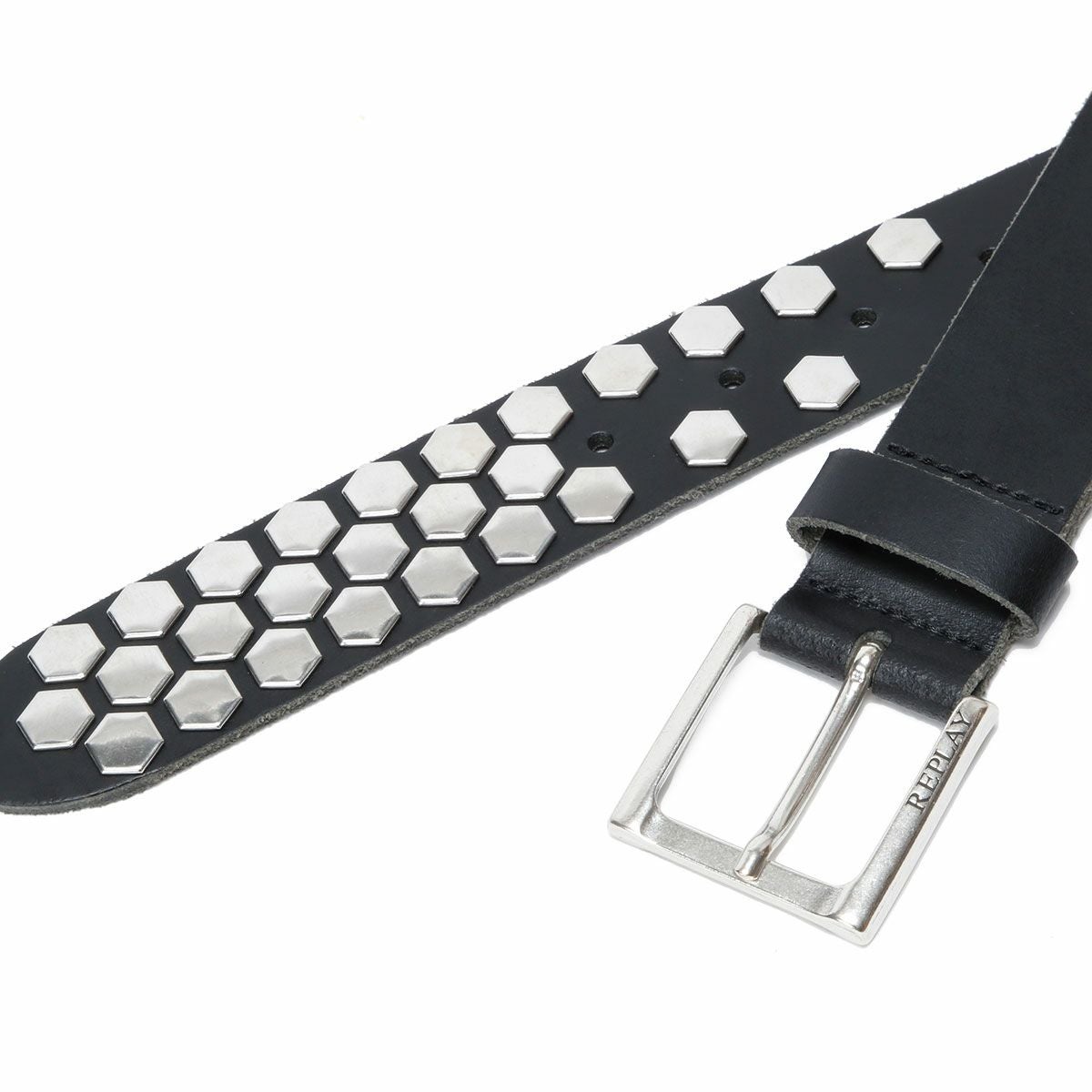 Replay｜スピリット レザー ベルト｜ブラック