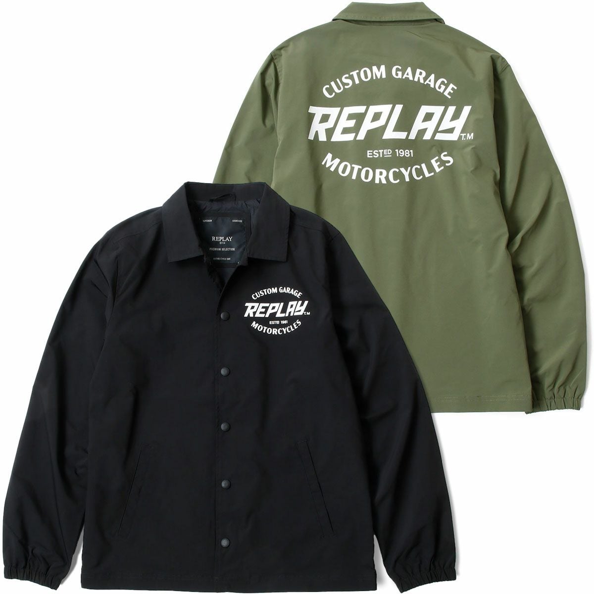 Replay｜マイクロ ポリ コーチジャケット｜ファブリック