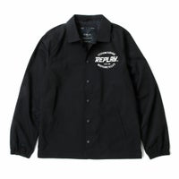 Replay｜マイクロ ポリ コーチジャケット｜ファブリック｜ブラック