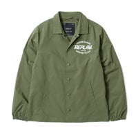 Replay｜マイクロ ポリ コーチジャケット｜ファブリック｜アーミーグリーン