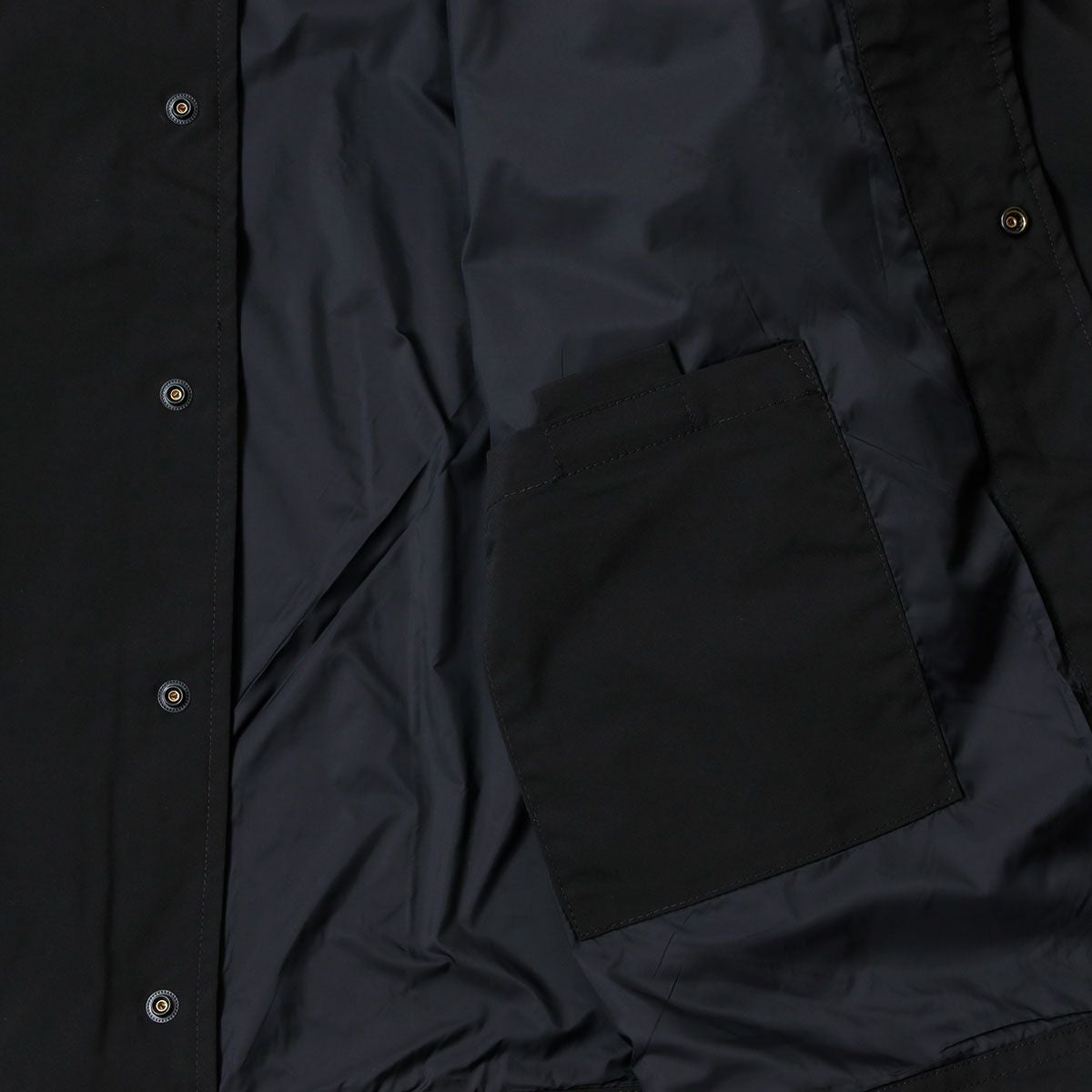 Replay｜マイクロ ポリ コーチジャケット｜ファブリック｜ブラック