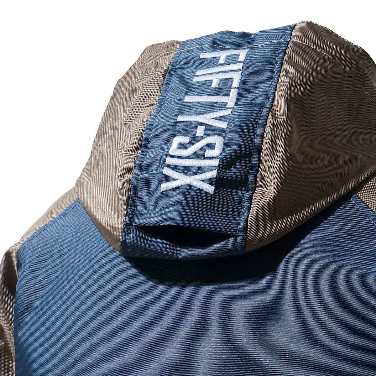 56design｜エクストラ ウォーム フーディー 2｜ファブリック｜ネイビー×カーキ