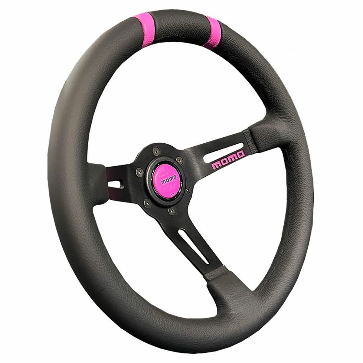 スポーツステアリングホイール ブラック/ピンク DRIFT PINK RIBBON （PINK RIBBON サポートモデル） | モトーリモーダ