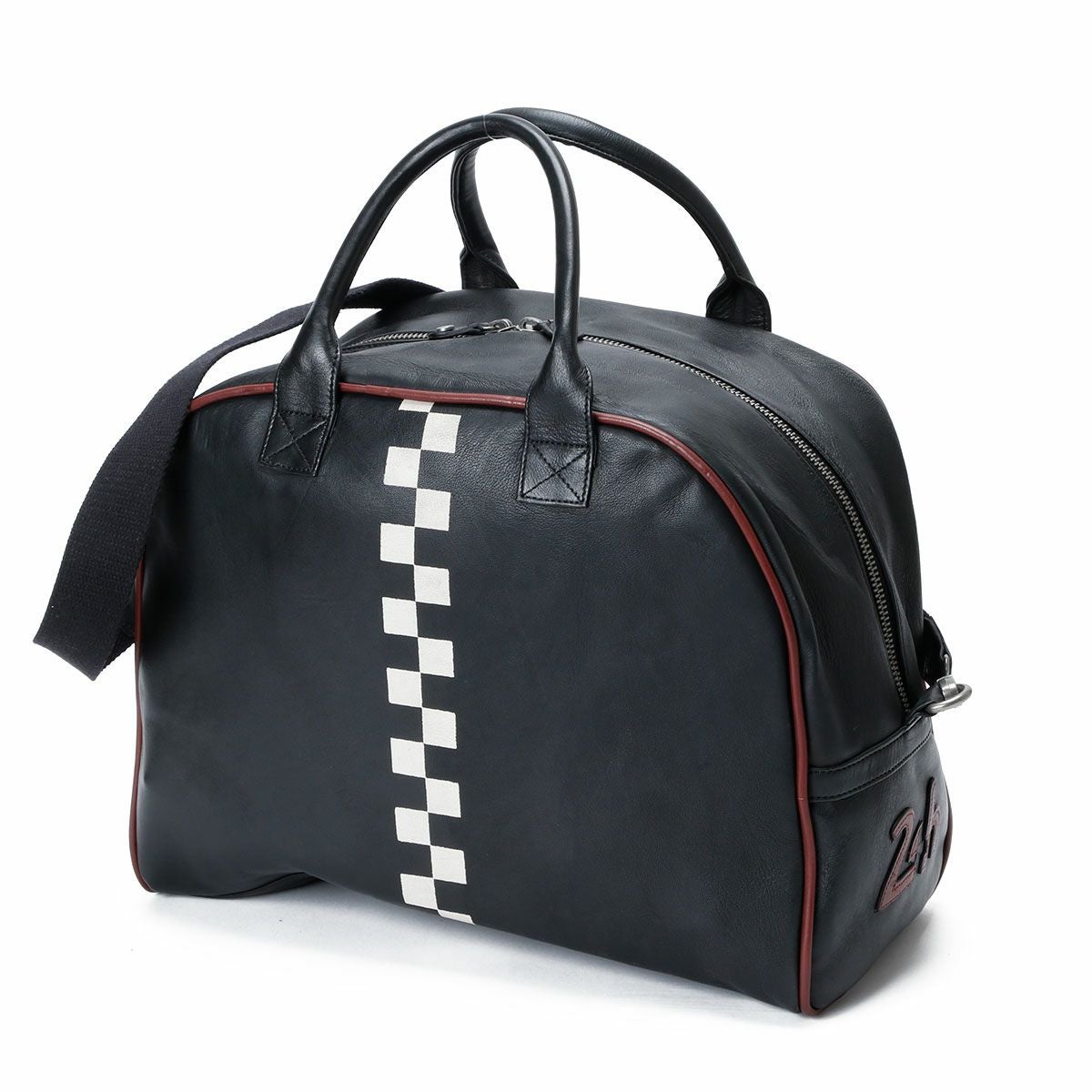 CLASSIC LEGEND MOTORS｜Le Mans 24h MICK ヘルメット レザーバッグ｜ボストンバッグ｜ブラック