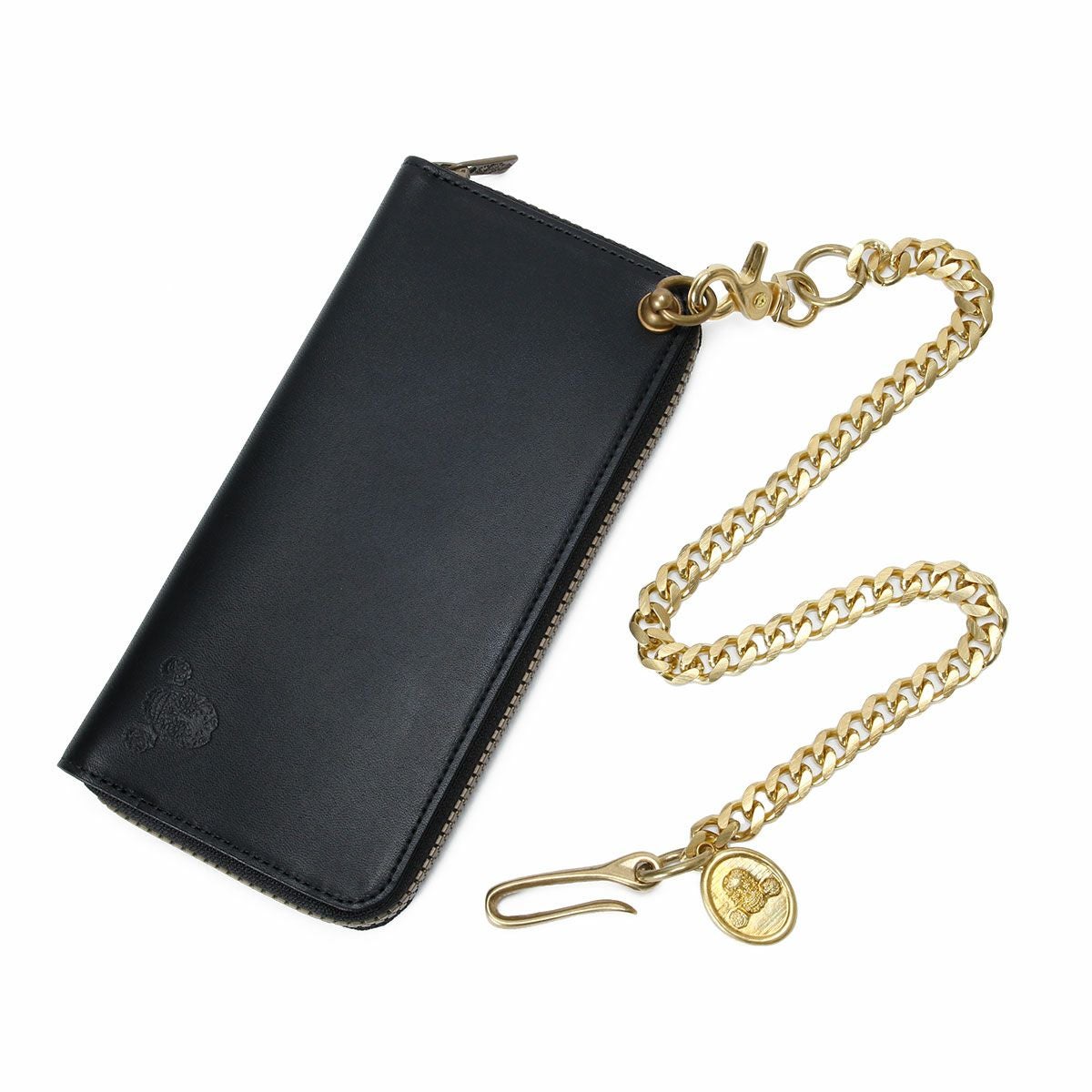 Dark｜防水革バイカーウォレット｜財布｜ブラック