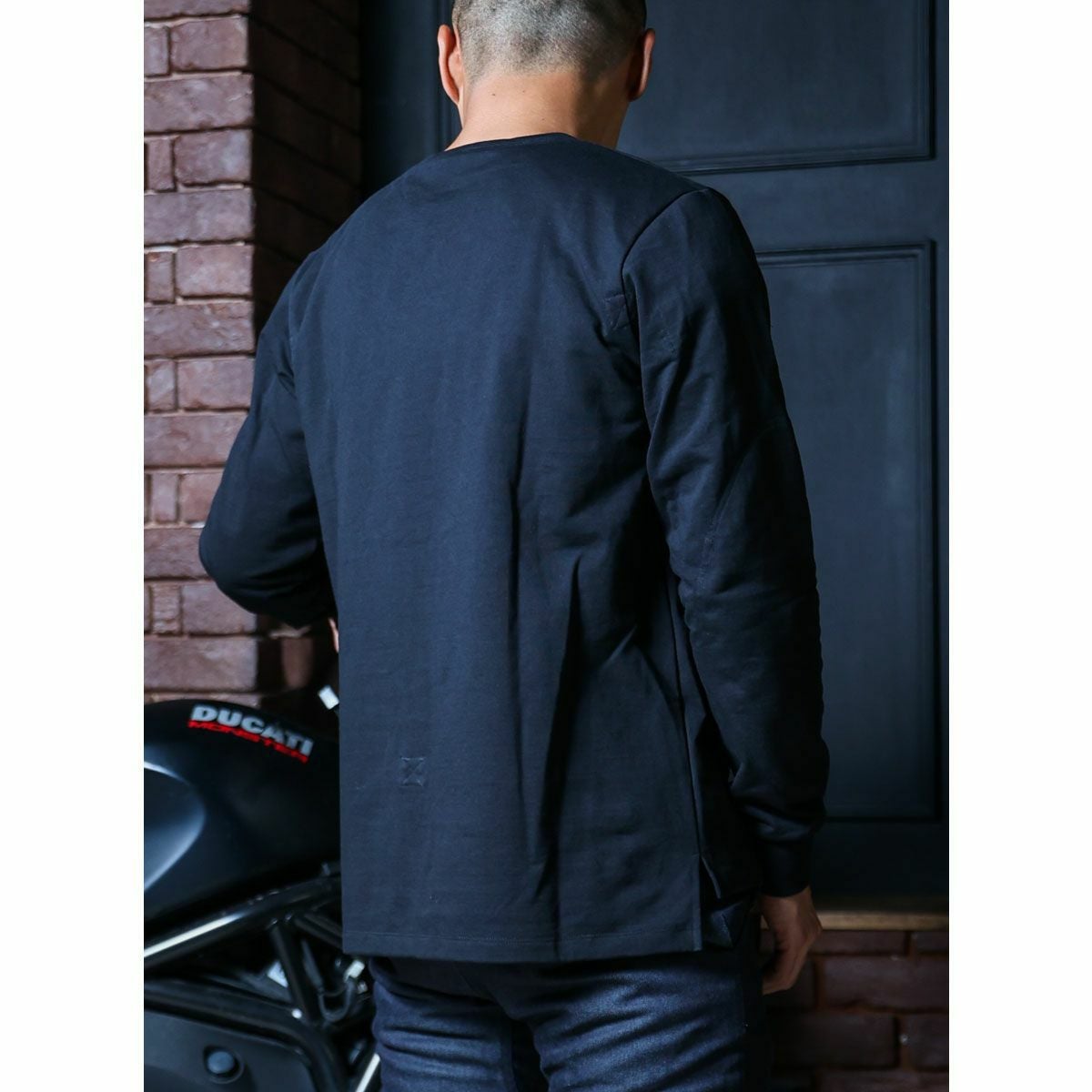 Dark｜CORDURA バイカーロングTシャツ-FY2024｜ロングスリーブ｜ブラック
