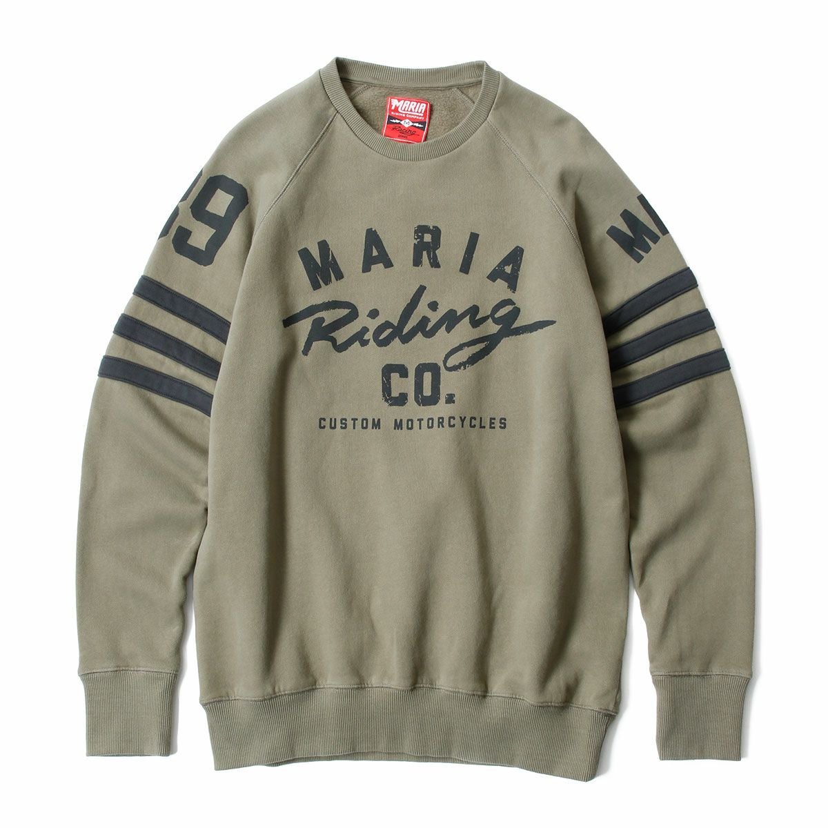 Maria Riding Company｜スペード スウェットシャツ｜アーミーグリーン