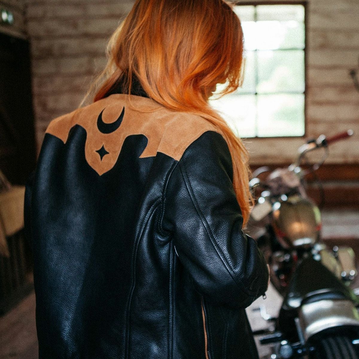 WILDUST｜アリゾナ レザー ジャケット｜ブラック｜モデル着用