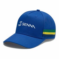 AyrtonSenna｜アイルトン・セナ ストライプ キャップ｜帽子｜ネイビー